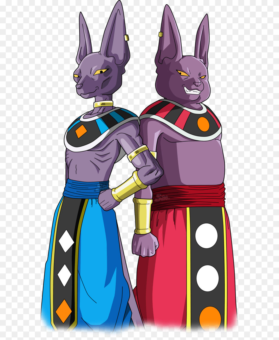 Dbz Beerus And Champa, Purple, Mammal, Person, Pet Png Image
