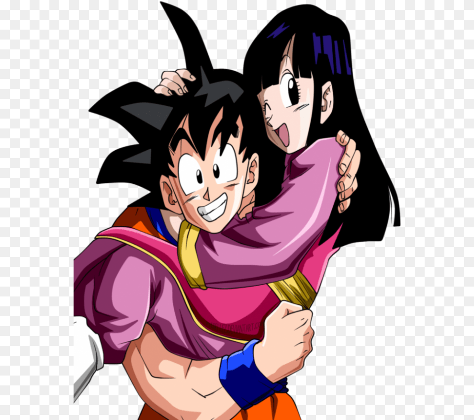 Dbz Chichi And Goku, Book, Comics, Publication, Baby Free Transparent Png