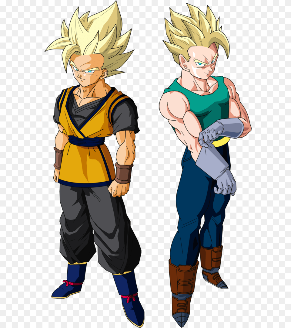 Dbz Goten Teen, Book, Comics, Publication, Person Free Png Download