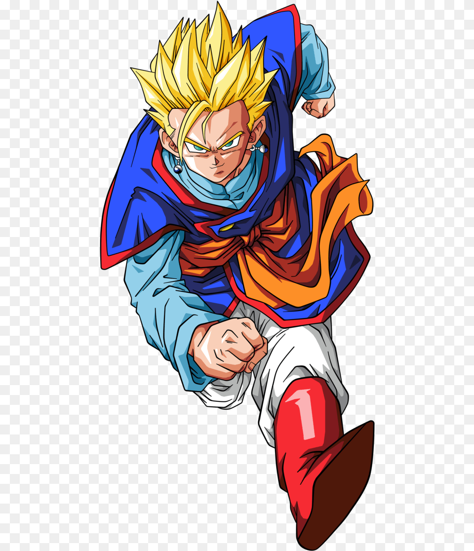 Dbz Time Patrol Goku, Book, Comics, Publication, Baby Free Png Download