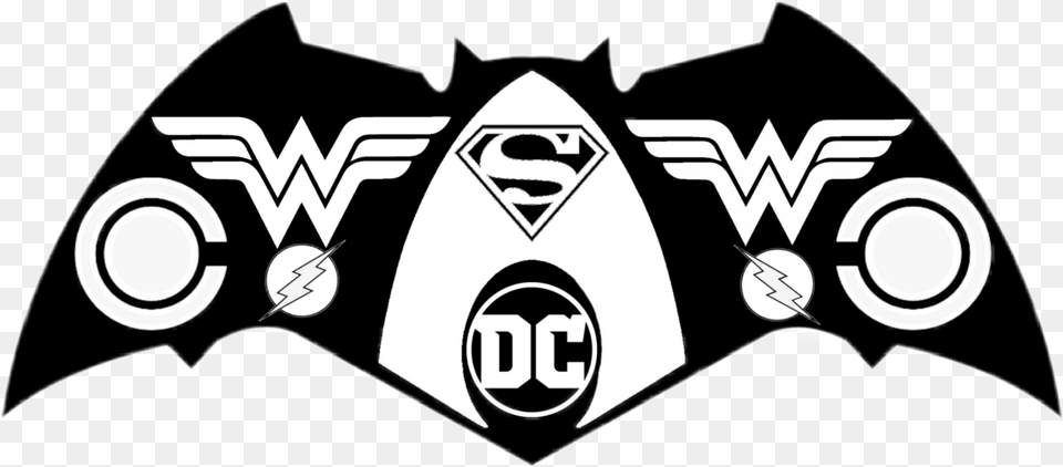 Dc Batman Superman Aquaman Wonderwoman Cyborg Flash Jus Emblem, Logo, Symbol, Stencil, Animal Png