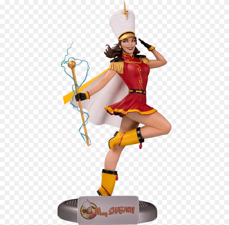 Dc Bombshells Mary Shazam Statue, Adult, Person, Woman, Female Free Png