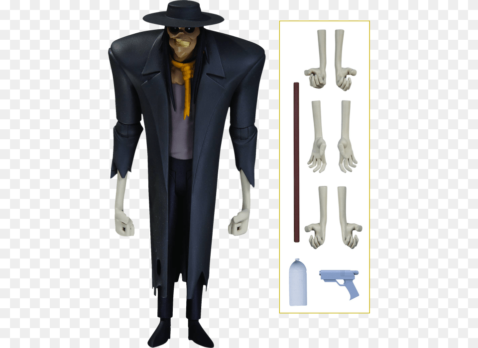 Dc Collectibles Batman The Animated Series Scarecrow, Clothing, Coat, Costume, Person Free Png