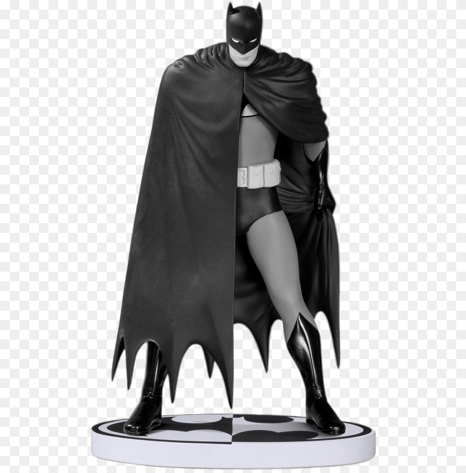 Dc Collectibles Black And White Batman, Fashion, Adult, Cape, Clothing Free Png