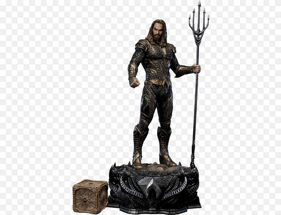 Dc Comics Aquaman Statue By Prime 1 Studio Aquaman Justice League Statue, Bronze, Figurine, Adult, Male Free Png Download