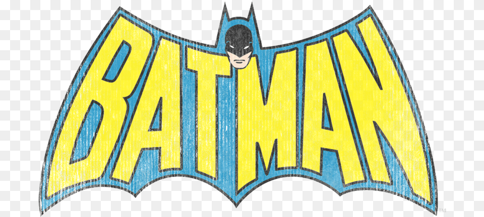 Dc Comics Classic Batman Logo Distressed Men S Regular, Face, Head, Person, Symbol Free Transparent Png