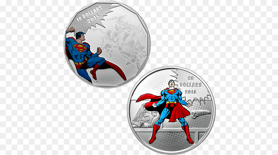 Dc Comics Coins 2016, Book, Publication, Person, Silver Free Transparent Png