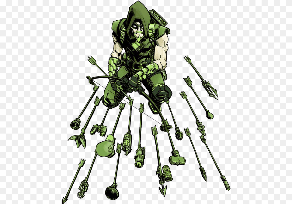 Dc Comics Green Arrow Arrows, Person, Art Free Png Download