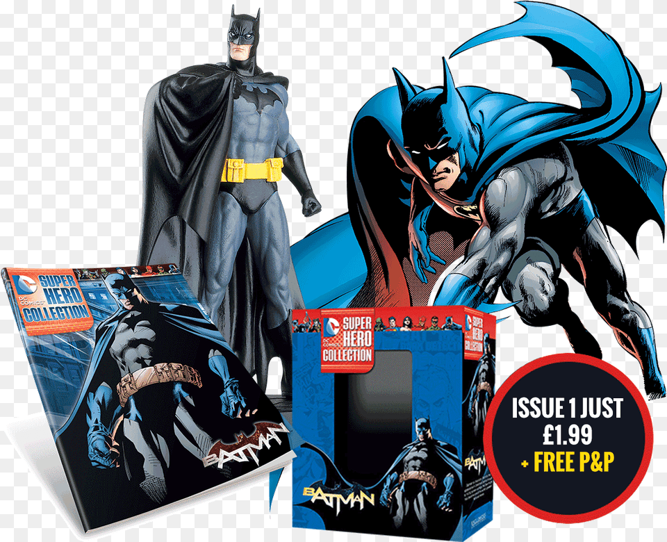 Dc Comics Hero Figurine Collection Collector Eaglemoss Batman Eaglemoss Dc Super Hero Collection, Adult, Male, Man, Person Free Png