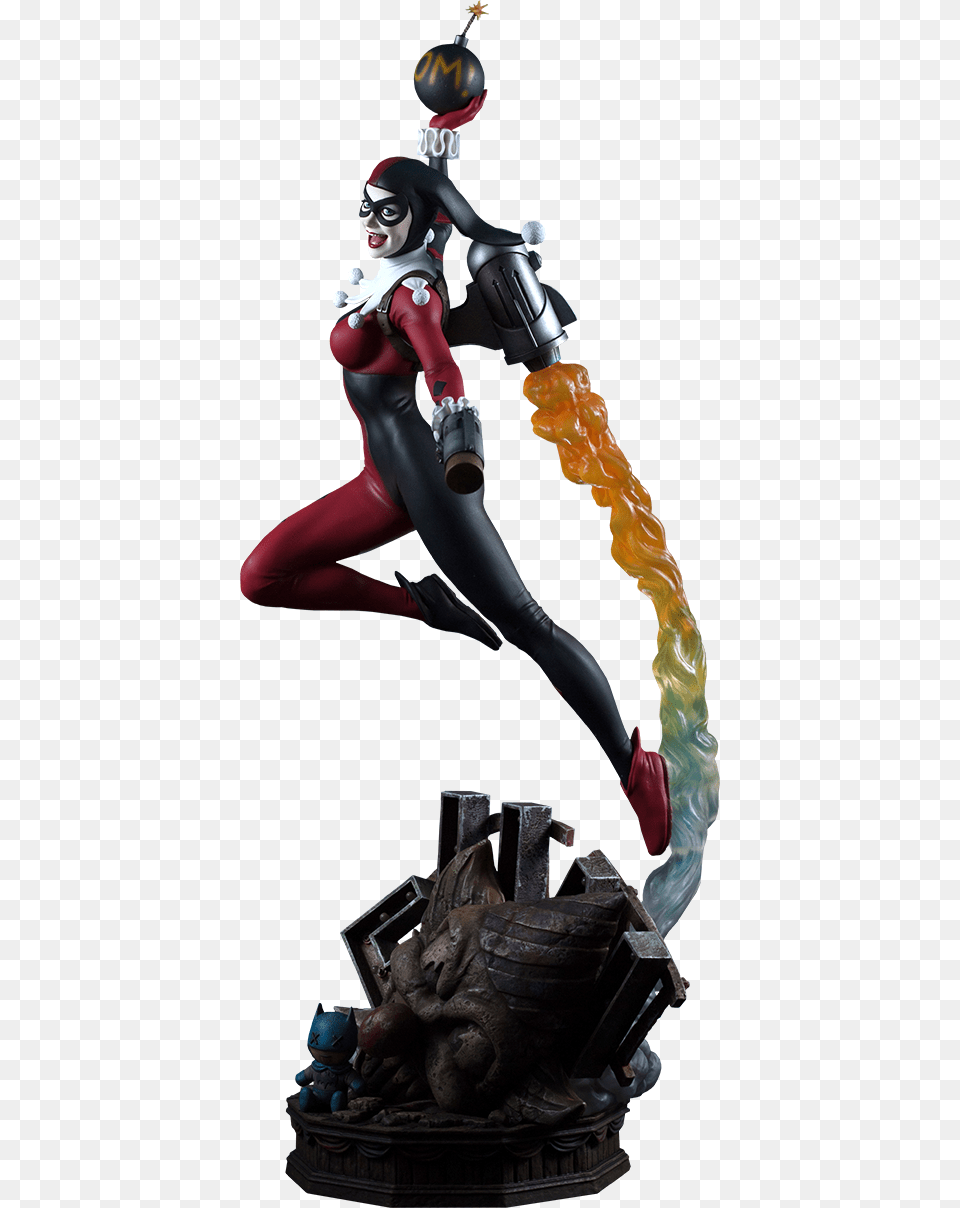 Dc Comics Maquette Harley Quinn Tweeterhead Dc Super Powers Collection Harley Quinn, Adult, Person, Woman, Female Free Png