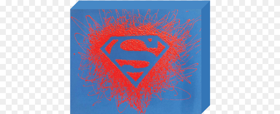 Dc Comics Paint Splatter Canvas Superman Superman, Symbol, Emblem Png Image