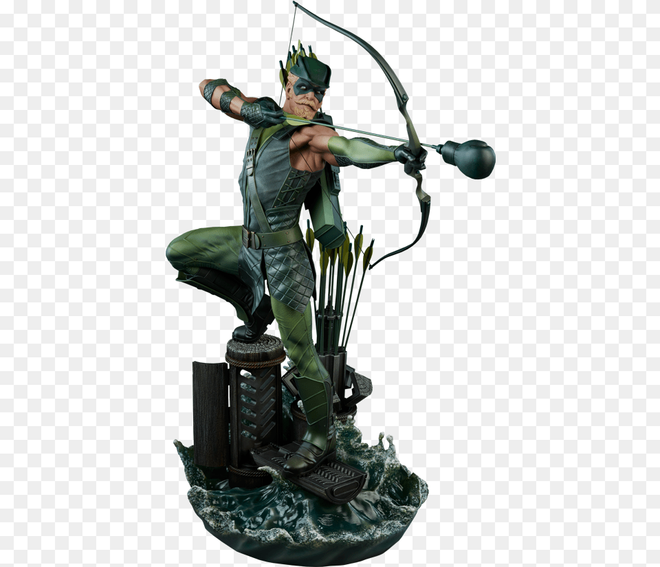 Dc Comics Premium Figure Green Green Arrow Premium Figure, Archer, Archery, Bow, Person Png Image