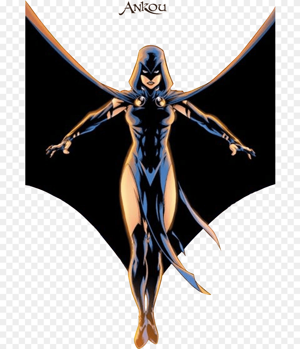 Dc Comics Raven Symbol Teen Titans 2003 Comic Raven, Adult, Person, Woman, Female Png Image