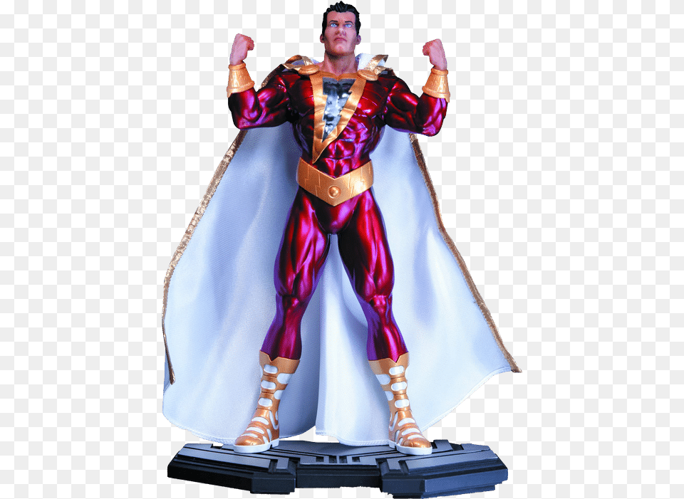 Dc Comics Shazam Dc Icons Statue New 52 Shazam Statue, Woman, Person, Female, Costume Free Png Download