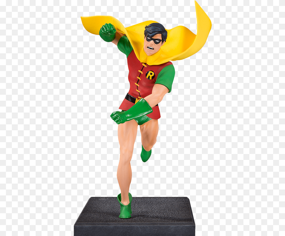 Dc Comics Statue Robin George Perez Robin, Figurine, Adult, Clothing, Costume Free Transparent Png