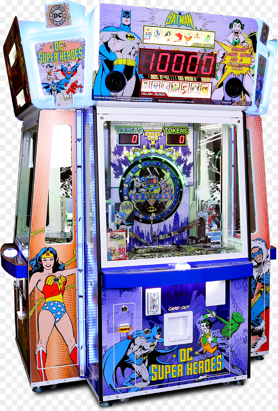 Dc Comics Super Heroes 4 Pl Dc Comics Coin Pusher Cards, Adult, Person, Woman, Game Free Png