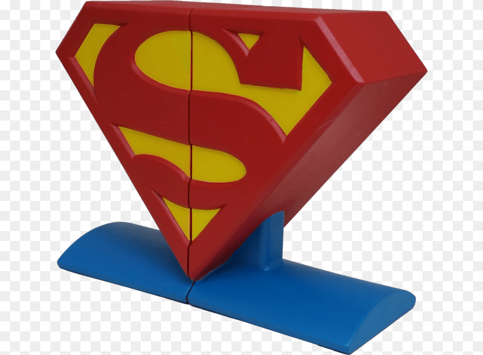 Dc Comics Superman Logo Bookends Superman Logo Dc Superman Logo Bookends, Car, Transportation, Vehicle, Toy Free Transparent Png