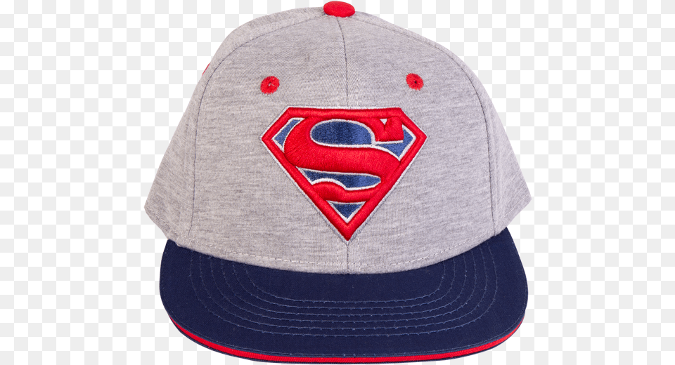 Dc Comics Superman Logo Grey Cap Baseball Cap, Baseball Cap, Clothing, Hat Free Png