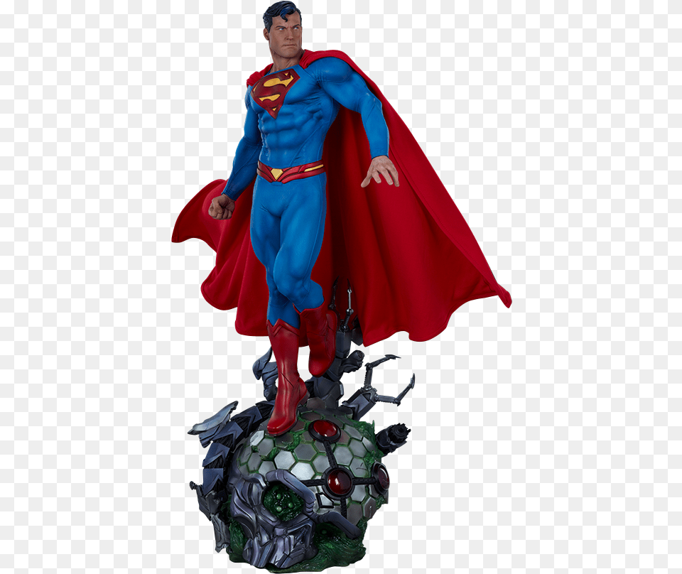 Dc Comics Superman Premium Figure Superman Premium Format Statue, Cape, Clothing, Person Png