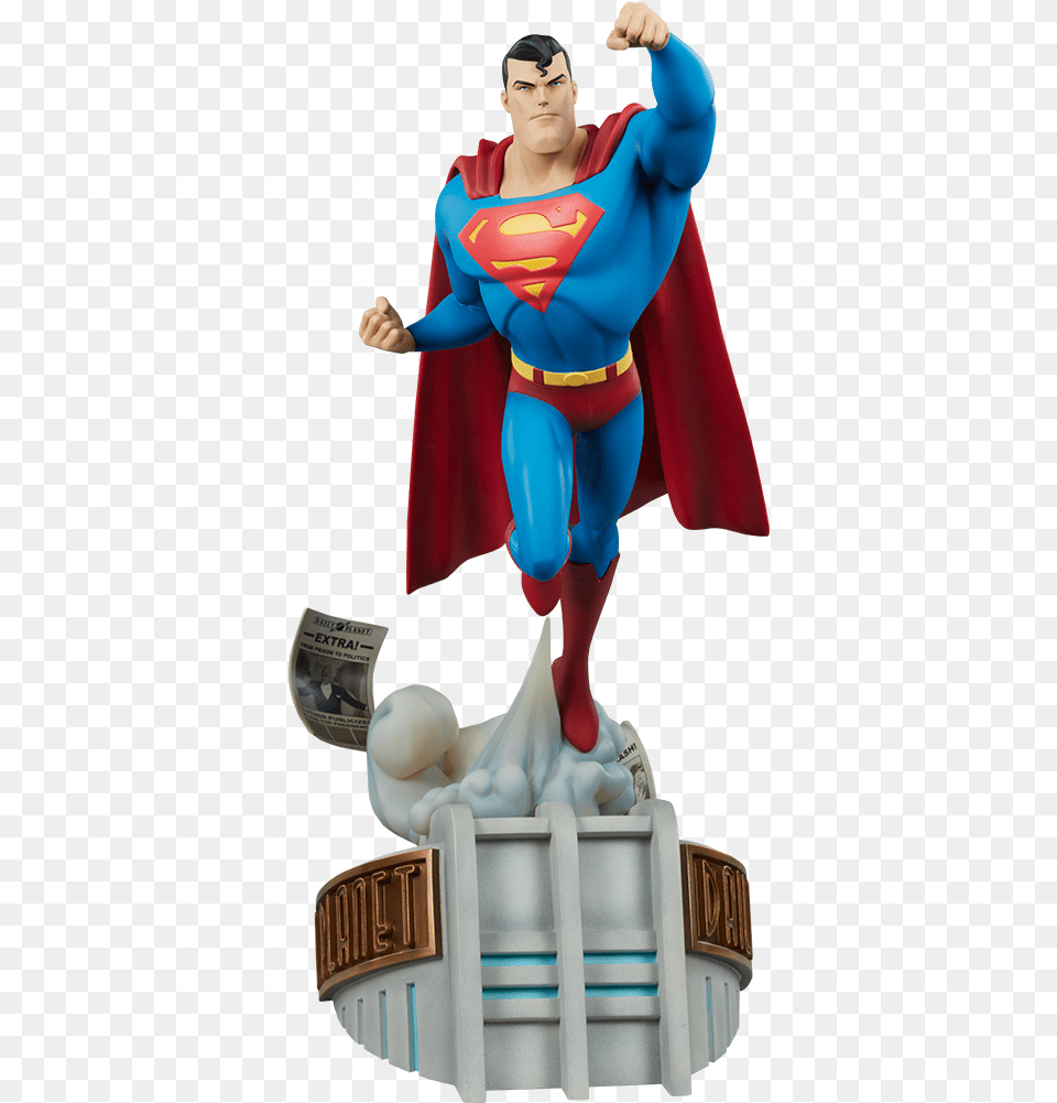 Dc Comics Superman Statue By Sideshow Collectibles Superman Statue, Adult, Female, Person, Woman Png Image