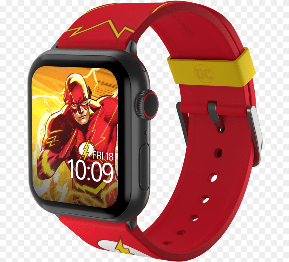 Dc Comics The Flash Tactical Smartwatch Band Harry Potter Apple Watch Band, Wristwatch, Arm, Body Part, Person Free Png Download