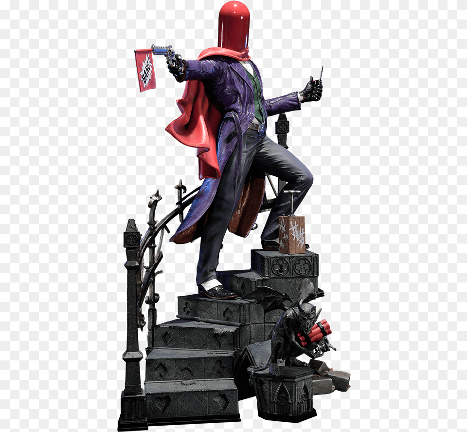Dc Comics The Joker Statue By Prime 1 Studio Joker The Red Hood, Adult, Male, Man, Person Png Image