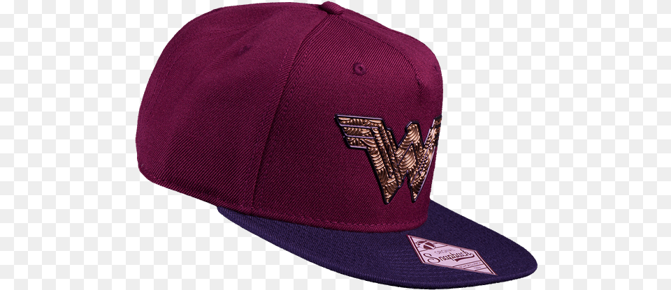 Dc Comics Wonder Woman Logo Maroon Cap Baseball Cap, Baseball Cap, Clothing, Hat Png Image