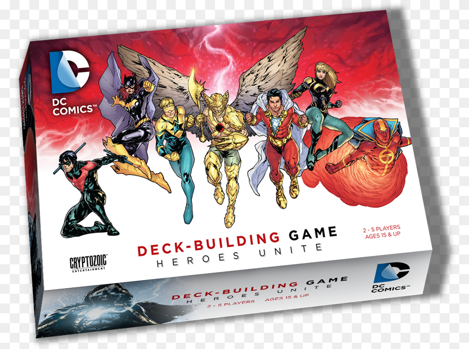 Dc Deck Building Game Heroes Unite, Publication, Book, Adult, Person Free Transparent Png