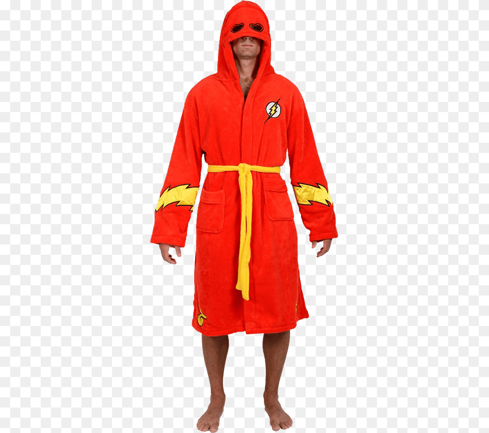 Dc Hooded The Flash Robe, Clothing, Fashion, Coat, Person Png