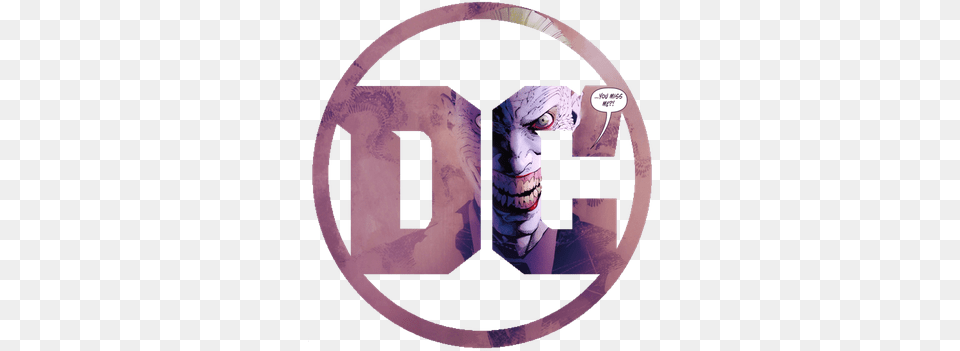 Dc Logo For Joker The Jokers, Disk, Symbol, Face, Head Png