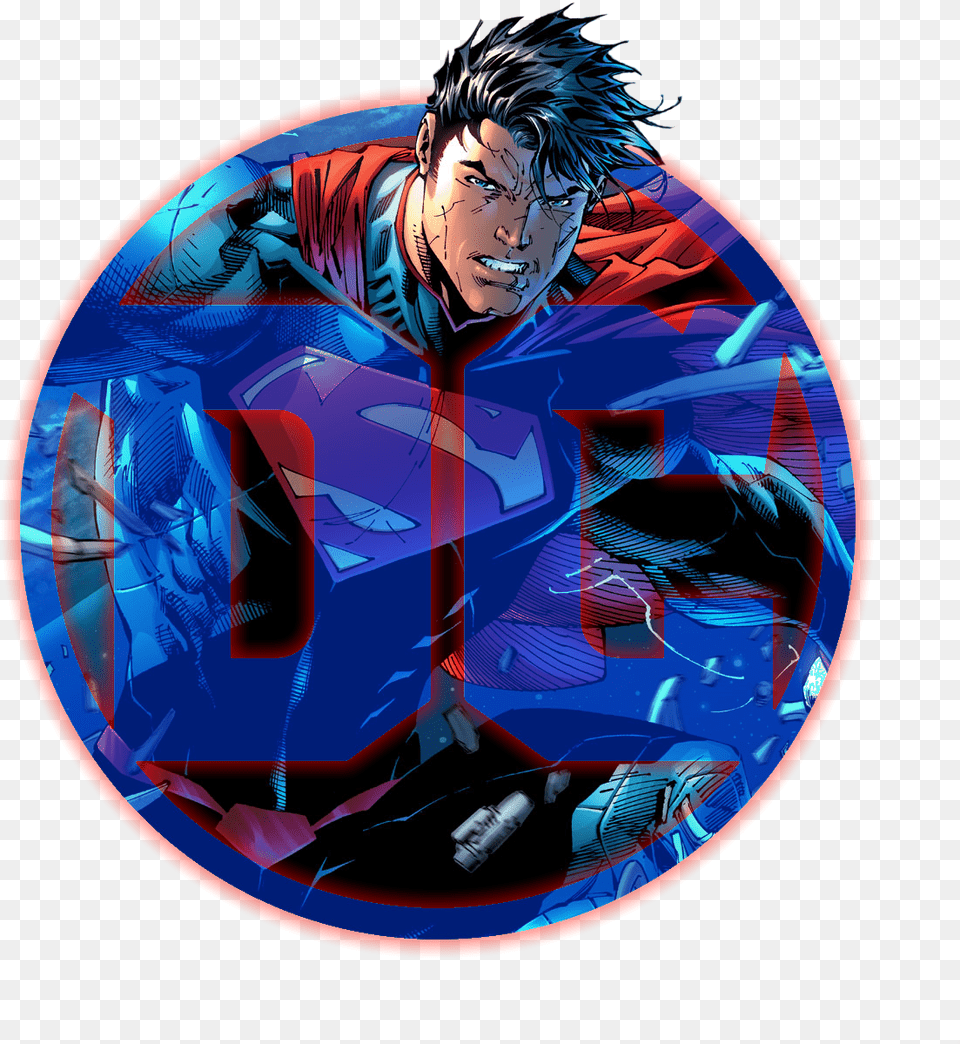 Dc Logo Remakes Superman Comic, Adult, Male, Man, Person Png