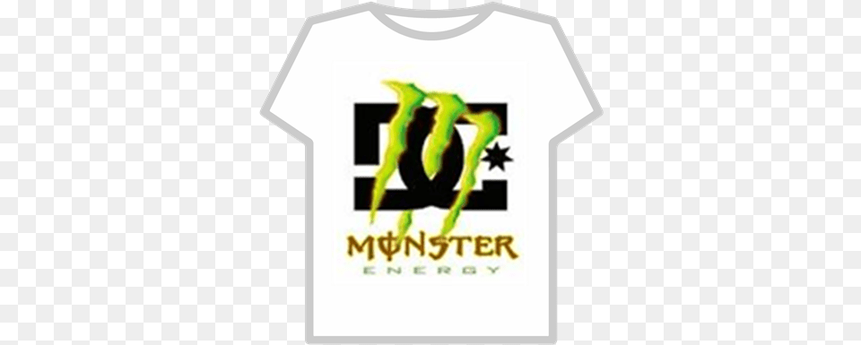 Dc Monster Logos Roblox Monster Energy, Clothing, T-shirt, Shirt Free Png Download