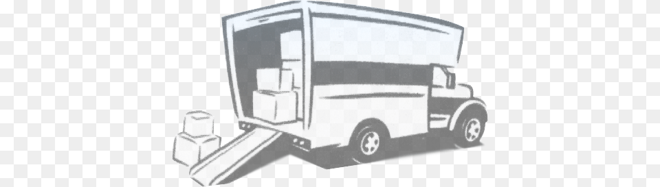 Dc Movers Black And White Moving Truck, Moving Van, Transportation, Van, Vehicle Png Image