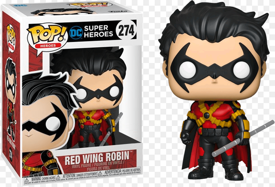 Dc Robin Funko Pop Red Wing Robin, Baby, Person, Adult, Female Free Transparent Png