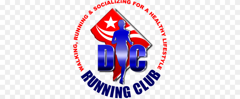 Dc Running Club, Logo, Emblem, Person, Symbol Free Png Download