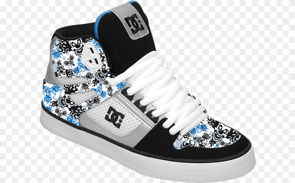 Dc Shoes Black And White, Clothing, Footwear, Shoe, Sneaker Free Transparent Png