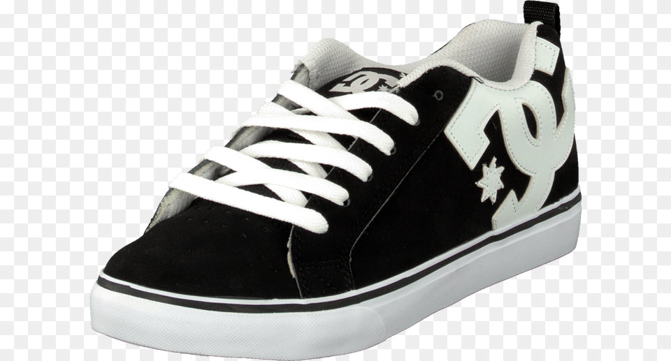 Dc Shoes Men Court Vulc Shoe Bkw Black Men L8vkp Shoe, Clothing, Footwear, Sneaker Free Png