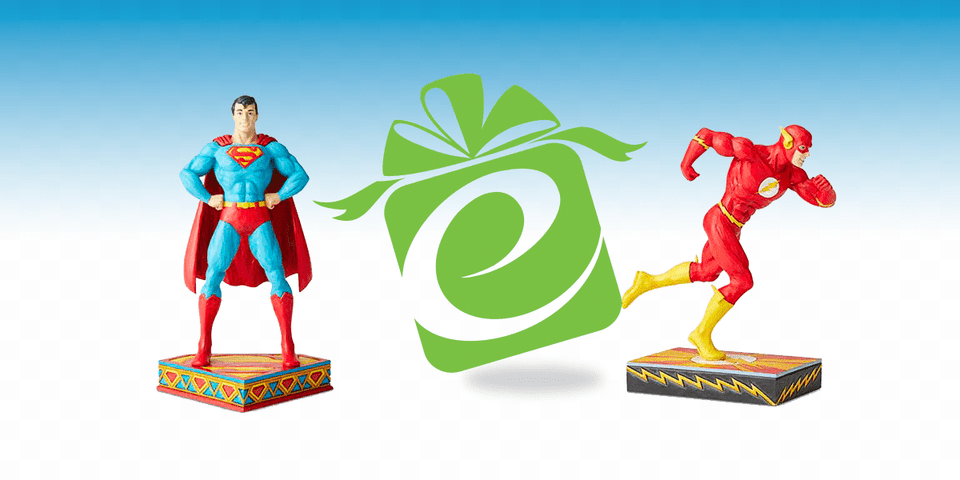 Dc Statues From Enesco Figurine, Adult, Male, Man, Person Free Png