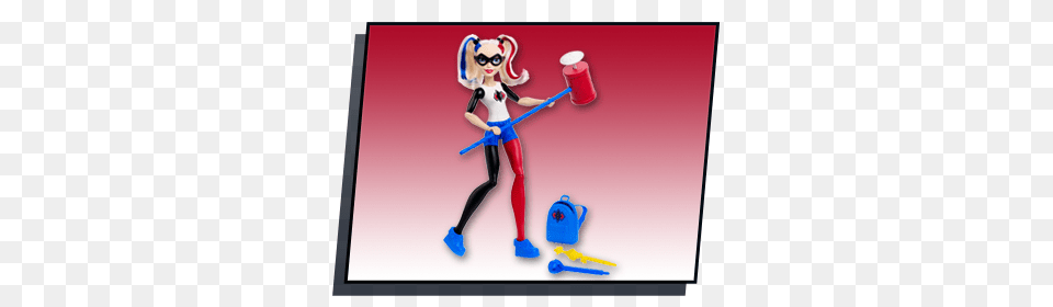 Dc Super Hero Feature Harley Action Doll, Person, Figurine, Cleaning Free Transparent Png