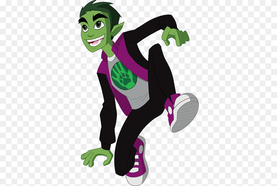 Dc Super Hero Girls Beast Boy, Book, Publication, Person, Comics Free Png