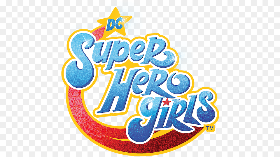 Dc Super Hero Girls Calligraphy, Sticker, Art Free Transparent Png