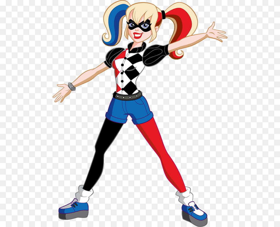 Dc Super Hero Girls Harley Quinn, Book, Publication, Comics, Person Png Image