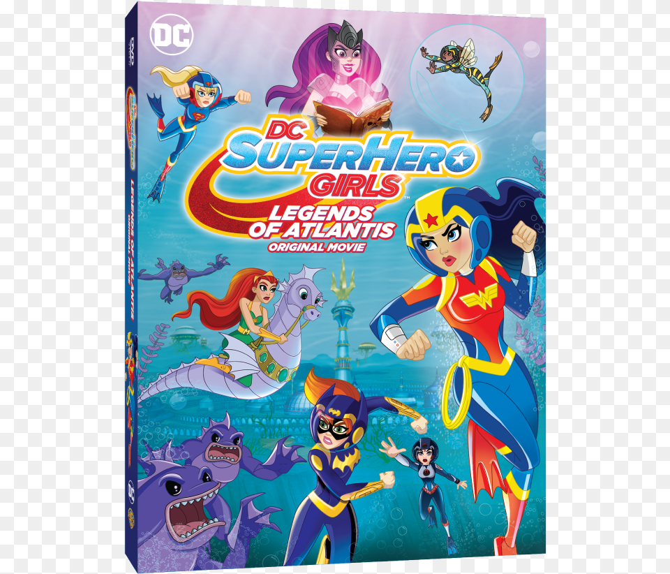Dc Super Hero Girls Legends Of Atlantis, Person, Face, Head, Book Free Png