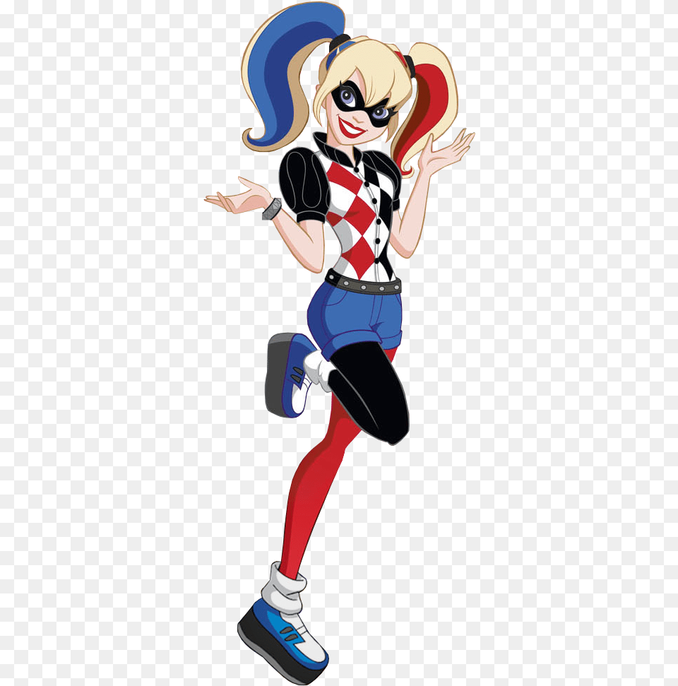 Dc Superhero Girls Harley Quinn Harley Quinn Dc Super Hero, Book, Comics, Publication, Person Png