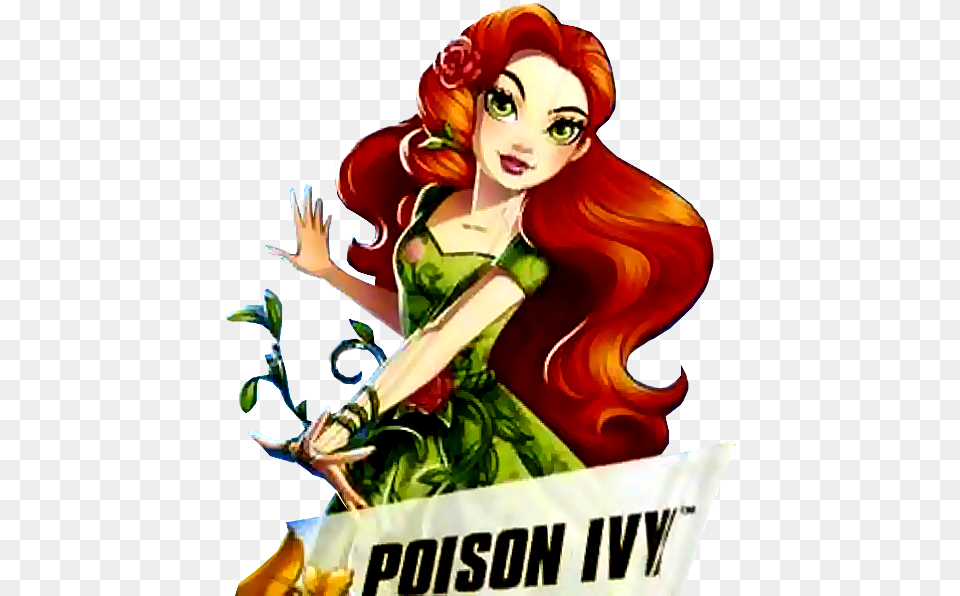 Dc Superhero Poison Ivy, Advertisement, Poster, Book, Comics Png