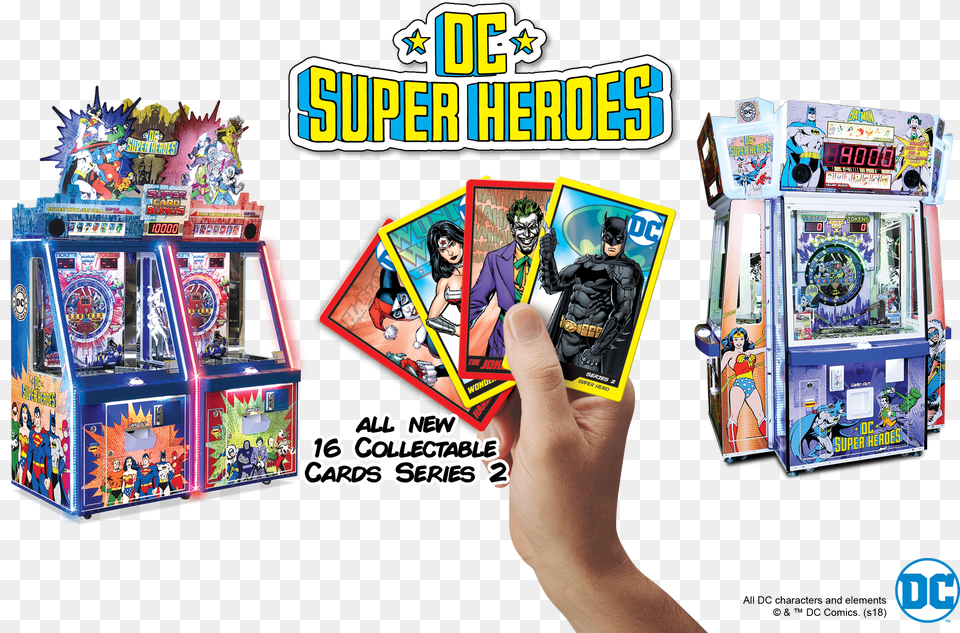 Dc Superheroes Series 2 Cards Dc Arcade Card Game, Adult, Person, Man, Male Free Transparent Png