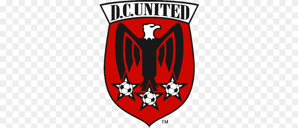 Dc United Old Badge Soccer Usa Soccer Logo Football Old Dc United Logo, Emblem, Symbol, Dynamite, Weapon Png
