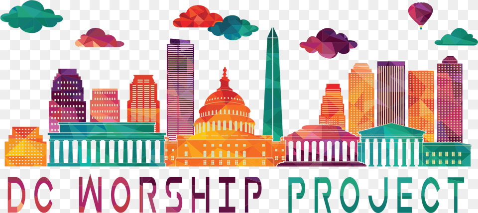 Dc Worship Project Compressed Dc Clipart, City, Metropolis, Urban, Balloon Free Png Download
