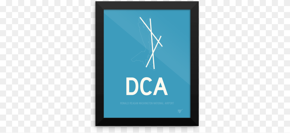 Dca Washington Airport Runway Diagram Framed Rectangle Graphic Design, Electronics, Screen, Advertisement, Poster Free Transparent Png