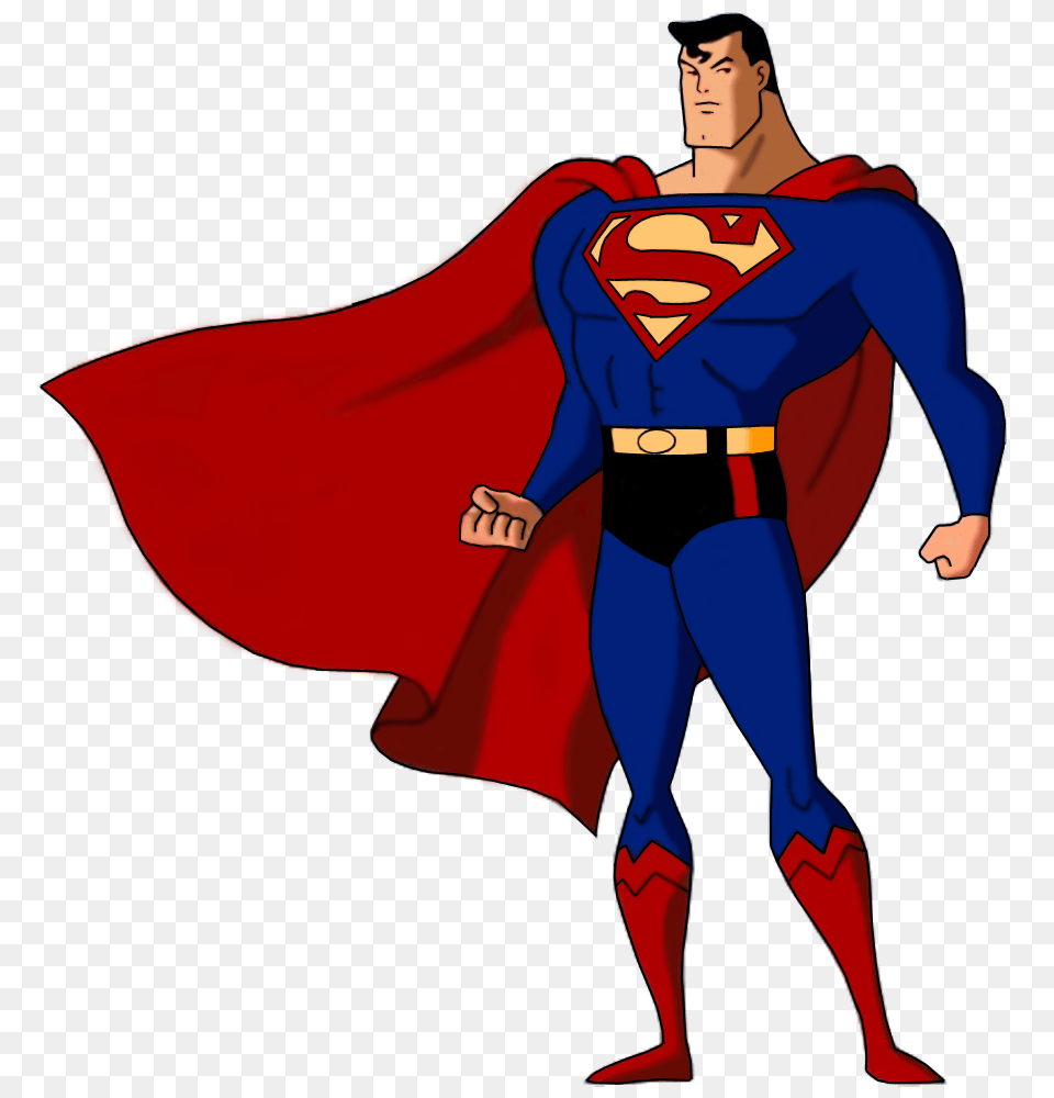 Dcau Superman Characters, Book, Cape, Clothing, Comics Free Transparent Png